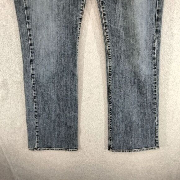 Lucky Brand Dungarees Jeans Wmns 8 / 29 x 31 Blue Medium Wash Faded Distressed - Picture 3 of 12